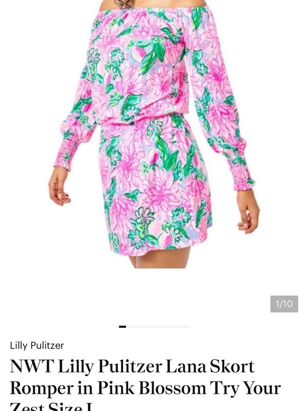 LILLY PULITZER LANA SKIRTED ROMPER